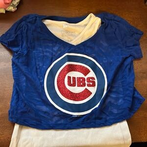 Cubs short sleeve top. Girls size 10